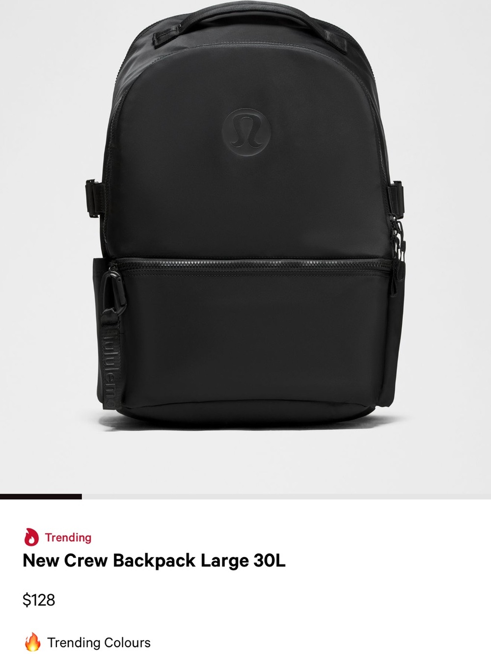 lululemon athletica New Crew Large Backpack - Black